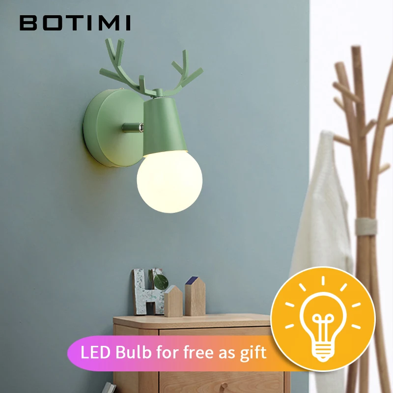  BOTIMI LED Wall Lamp Reading Wall Sconce Modern Adjustable Wall Lamps For Bedroom Metal Bedside Lig - 32898578425
