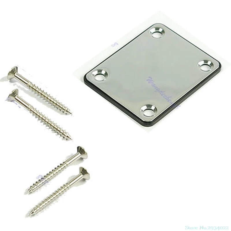 

New 1set Chrome Plate Neck W/Screw for Start Tele Screws Drop Ship