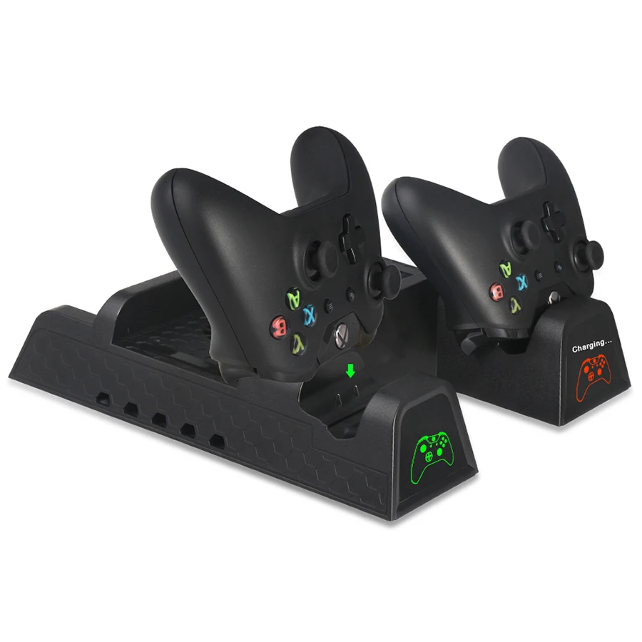 spesifikasi Vertikal Pendinginan Berdiri Controller Pengisian Dock Station untuk XBOX ONE X XBOX ONE Slim dengan 2 Pack 600 M Ah Isi Ulang Battry Murah Vertikal Pendinginan Berdiri Controller Pengisian Dock Station untuk XBOX ONE X XBOX ONE Slim dengan 2 Pack 600 M Ah Isi Ulang Battry