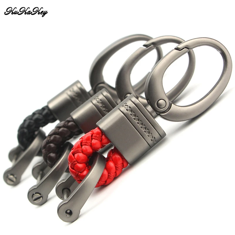 

KUKAKEY Car Key Ring Hand Woven Key Chain Holder For Subaru Suzuki Toyota Vauxhall Volvo VW Volksawgen Jewelry Best Gift