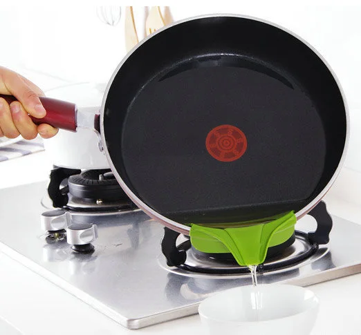 Креативная противоразливная кухонная вытяжка гаджет силиконовый Слип-он жёлоб для бетонной смеси на один бесплатно для кастрюль сковородок и кухонные чаши инструменты