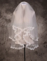 Free Shipping Wedding Veil Ivory Bridal Veils Without Comb Applique Edge Wedding Accessories 2020