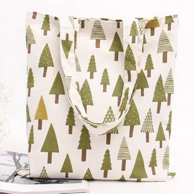 

1Pc Tree Pattern Canvas Bag Environmental Protection Mom Shopping Bag Fashion Women's Handbags Tote Bag Casual Shoulder Bags