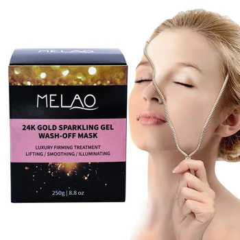 

24K GOLD SPARKLING GEL WASH-OFF MASK Night Mask Washable Ice Feeling Moist Night Jelly Whitening Mask