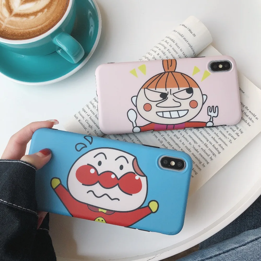 Angry Girl Boy For iPhone xs Case Cute Xs max Xr High Quality Phone Cases For Funda iPhone 7Apple 7plus 6s 8 Telephone Accessory