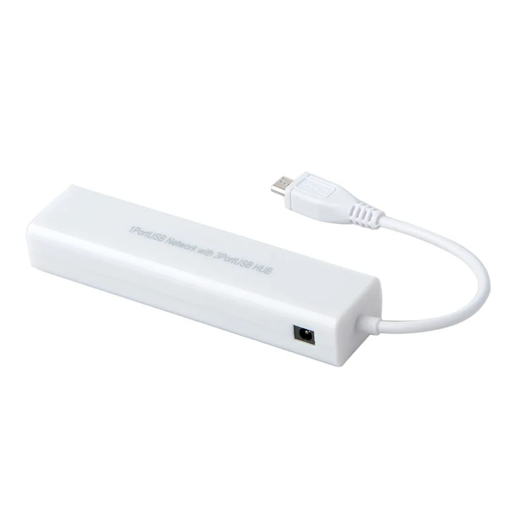 5 в 1 usb-хаб Micro USB для сети LAN Ethernet RJ45 адаптер с 3 портами USB 2,0 концентратор Для iMac аксессуары для ноутбуков