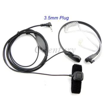 

XQF 10Pcs Neck Band Throat Mic Headset Air Tube Earpiece PTT for Yaesu Walkie Talkie VX-3R VX-410 VX-420 VX-5R VX-8GR Ham Radio
