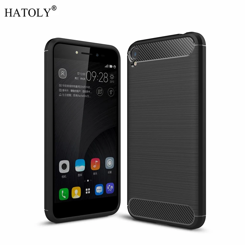 Чехол HATOLY для Asus Zenfone Live ZB501KL противоударный мягкий матовый Силиконовый чехол
