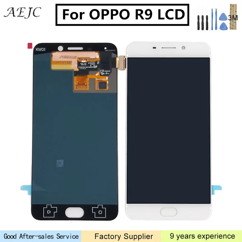 

For OPPO R9 R9m R9tm X9009 LCD Display + Touch Screen Digitizer Assembly 5.5 inch Replacement For OPPO R9 LCD