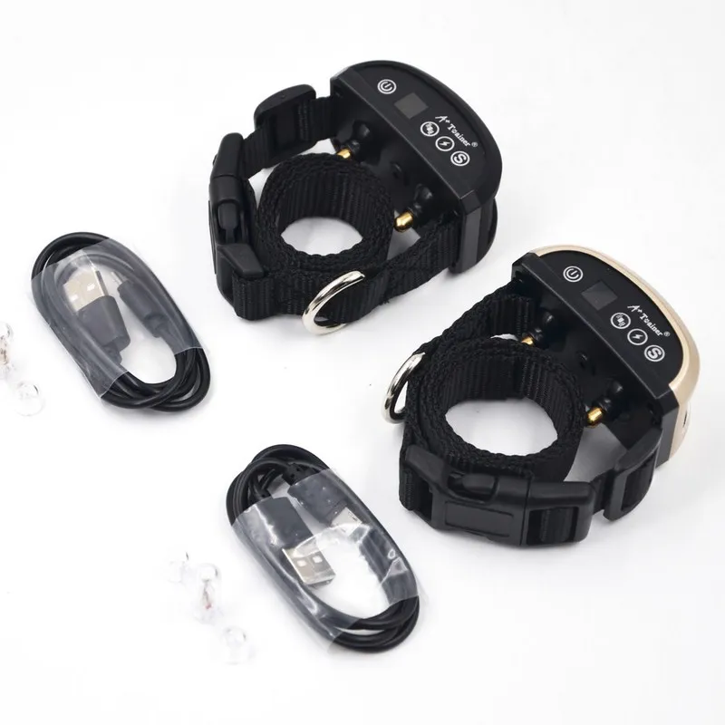 Pet Dog Rechargeable Anti Bark Collar Adjustable 7 Sensitivity Levels Vibration Stop Barking Dog Waterproof Training Collars (9)