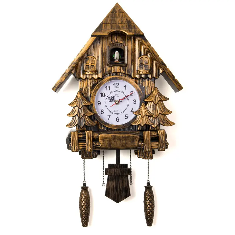 

Modern wall cukoo clock with bird singsin living room kids room decoration gifts present