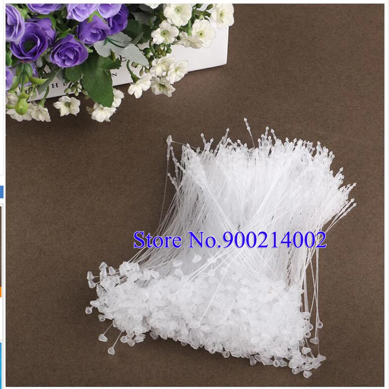 

5000pcs 8cm/13cm/18cm/23cm White/Black Sharp Head Transparent Security Loop Pin For Garment Tags Handmade Clothing Labels
