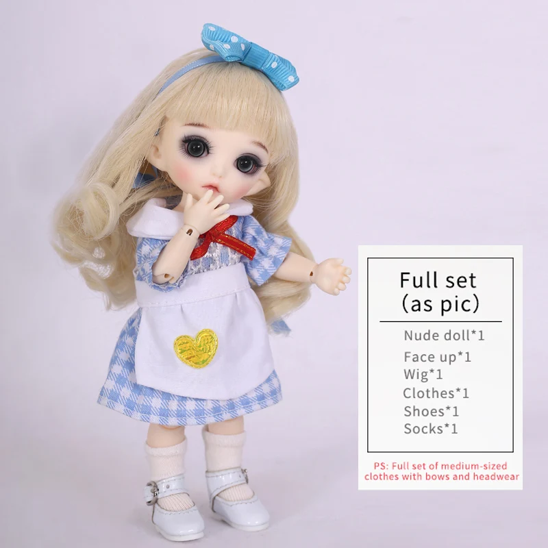 Pukifee Luna BJD кукла 1/8 крошечный милый шар шарнирная Кукла Смола Феи лучший подарок на день рождения игрушка для девочки Fairyland - Цвет: Full set in NS aspic