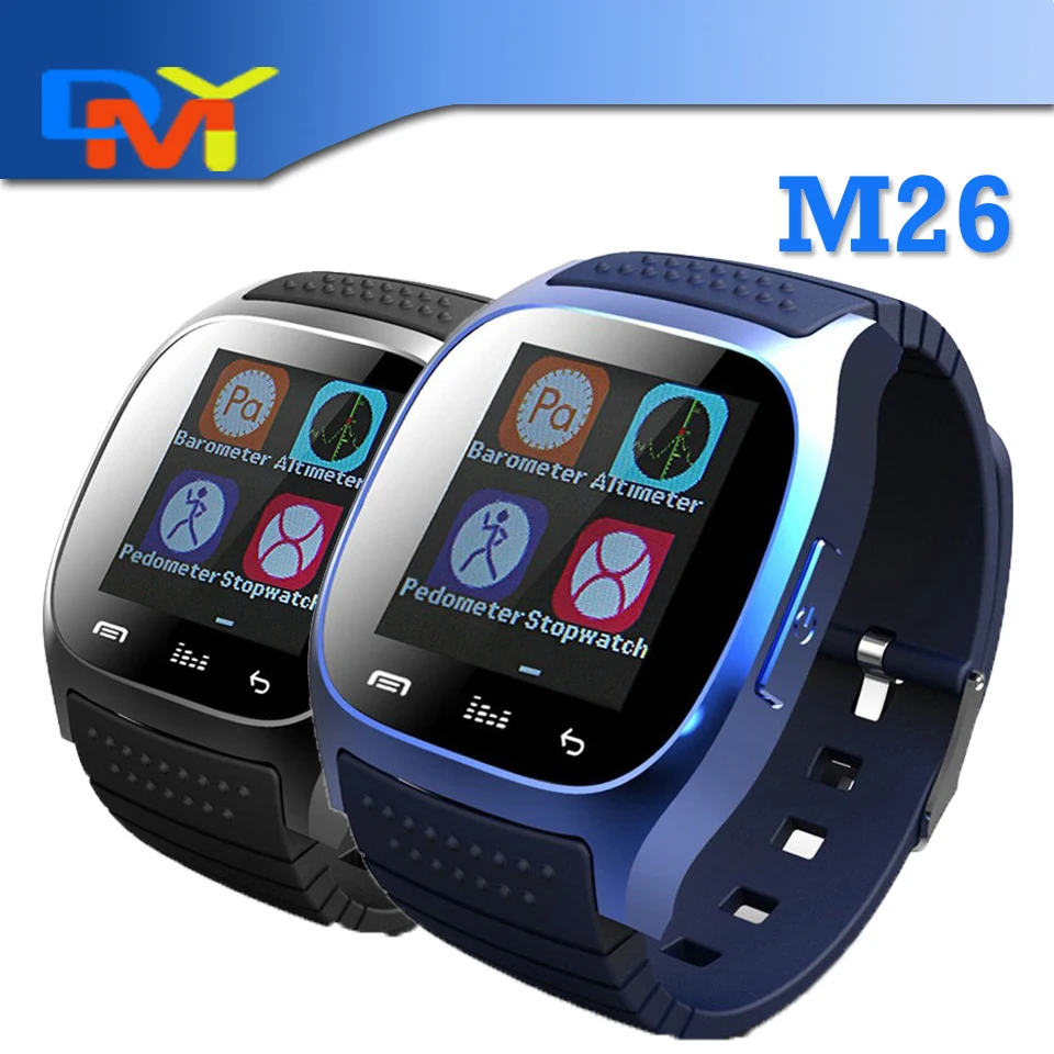 font b Smartwatch b font 2016 Bluetooth Smart Watch M26 with LED Display Dial Alarm
