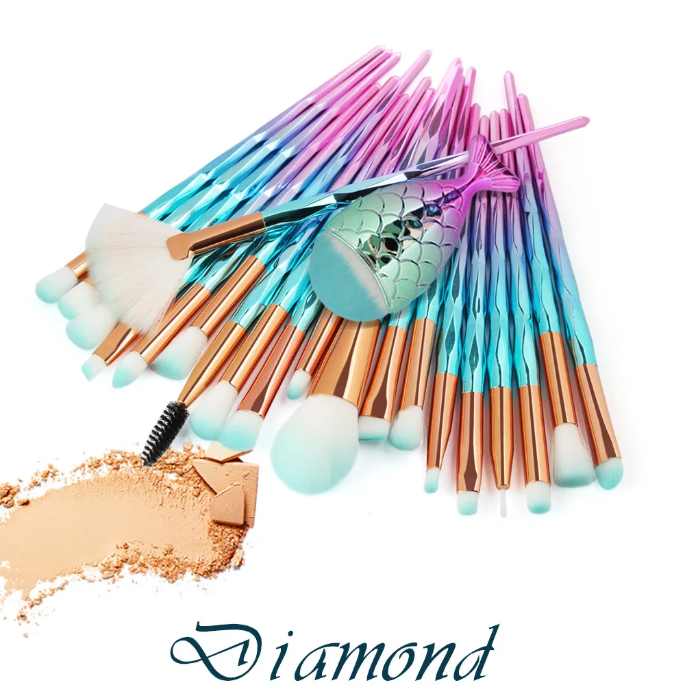 

2019 Professional 21PCS Cosmetic Makeup Brushes Set Foundation Eyebrow Eyeliner Blush Concealer Make up Brush Drop Shipping