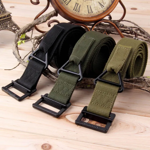 New Men Adjustable Survival Tactical Belt Emergency Rescue Rigger Militaria Military Belts