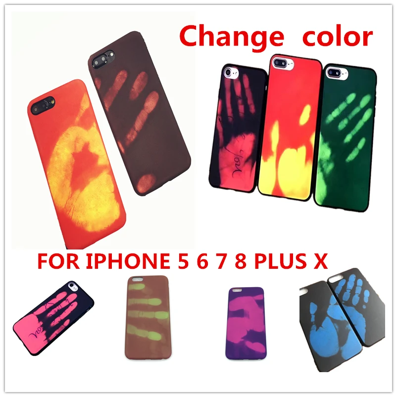 Temperature Sensing Change Color Phone Cover Case For