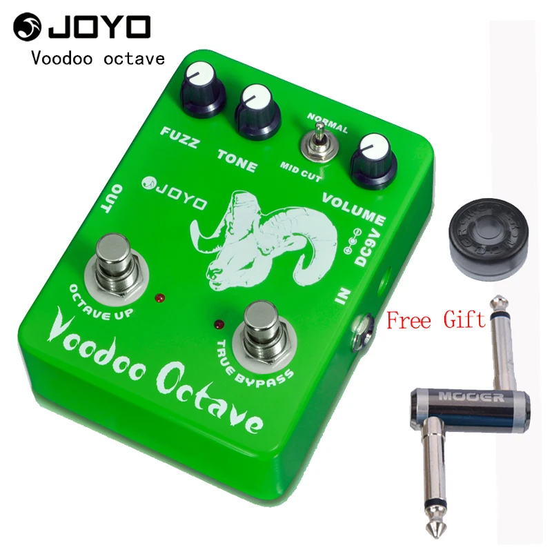

Joyo JF-12 Voodoo Octave Electric Guitar Pedal Effect Box Fuzz Effectwith One MOOER PC-Z Pedal Connector and One Cover Cap