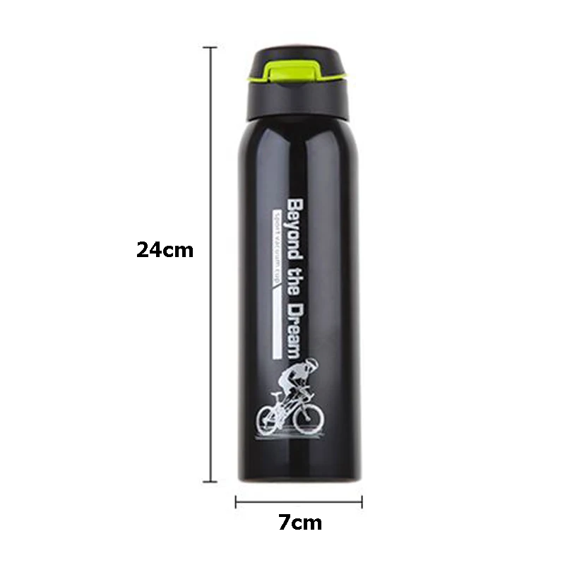 500 ML Bike Water Bottle Outdoor Sport Portable Bicycle Kettle Warm-keeping Cycling Water Bottle Aluminum Alloy Mountain U0089 (5)