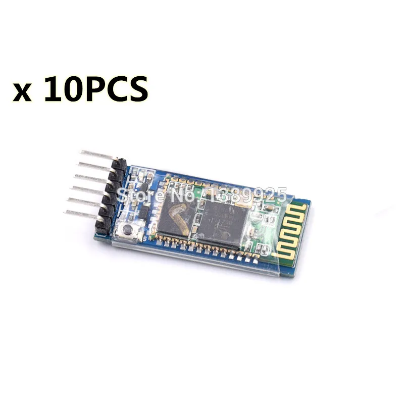 

10sets/lot HC05 JY-MCU anti-reverse, integrated Bluetooth serial pass-through module, HC-05 master-slave 6pin
