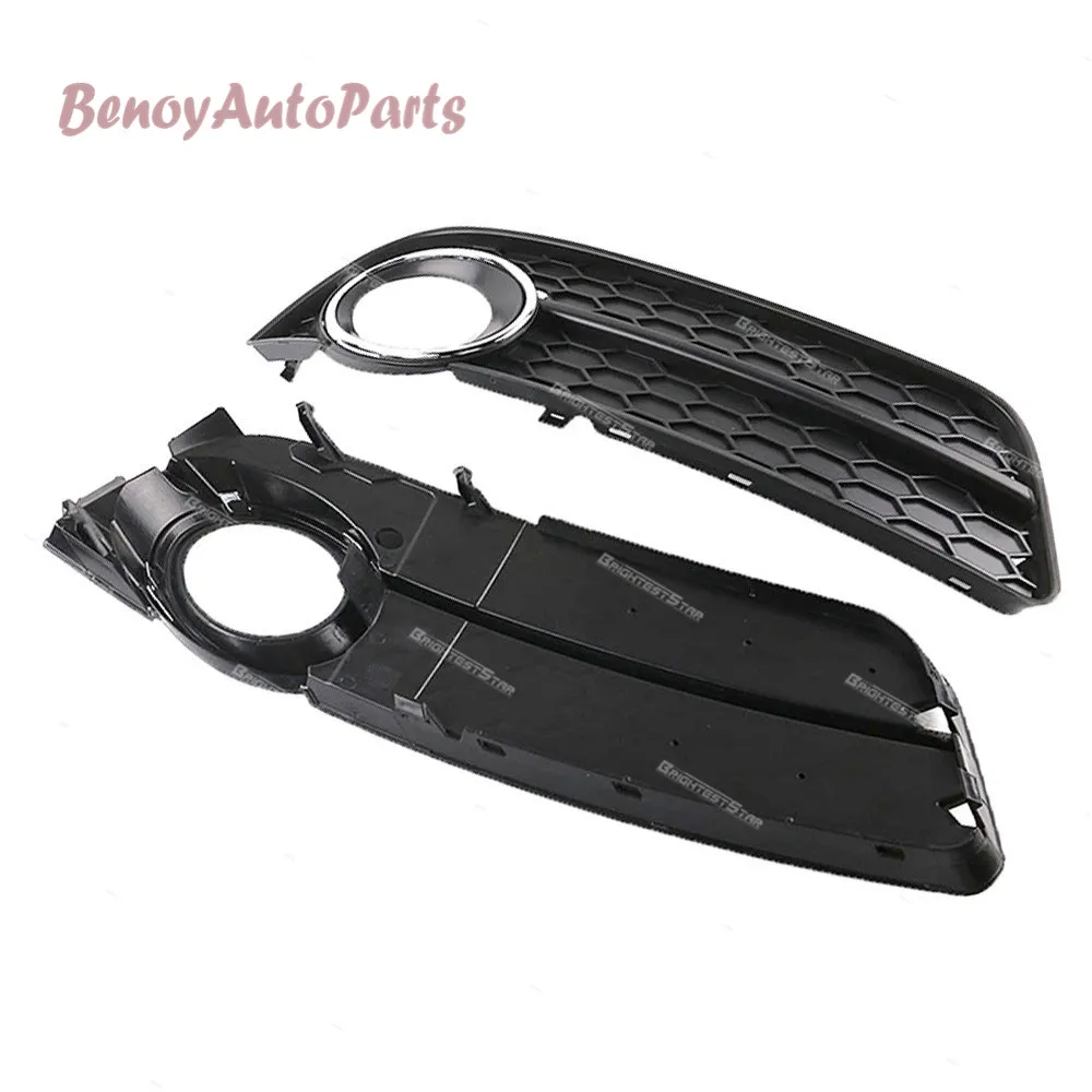 

8T0807681 8T0807682 For Audi A5 Coupe CabrI 2008 2009 2010 2011 Front Left Right Bumper Grille Grill Chrome Trim