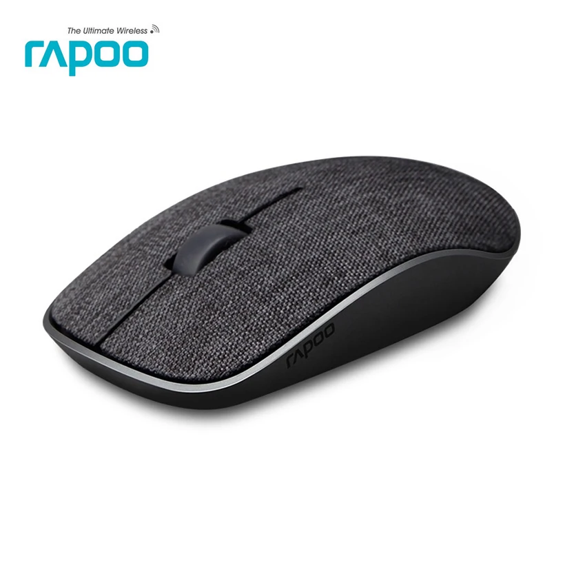 

Rapoo 3500pro Slim Portable Optical Wireless Mouse Gaming Mice with Soft Fabric Cover & invisible engine for PC Laptop Computer