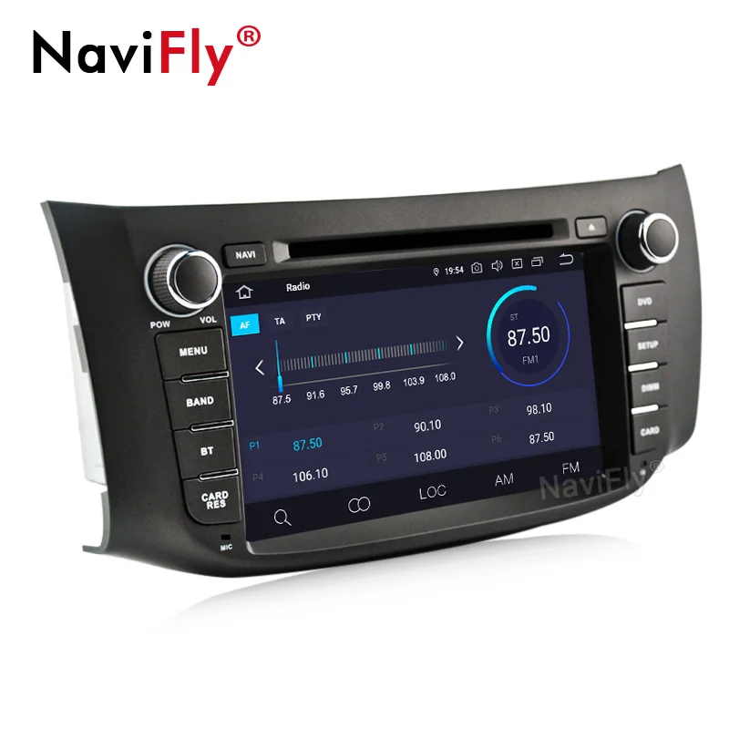 Sale NaviFly PX30 Android 9.0 Car DVD Radio player for Nissan SILPHY 2 Din Car gps navigation multimedia player with WIFI Bluetooth 4