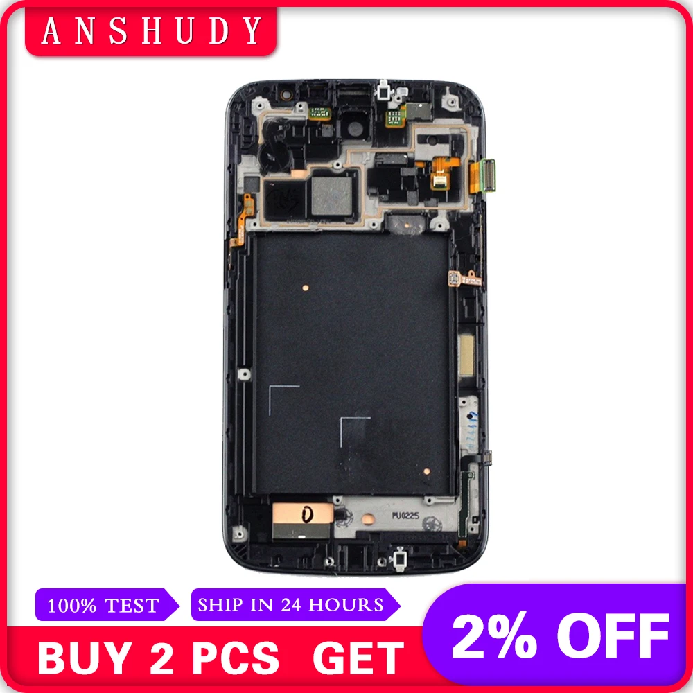

For Samsung Galaxy Mega 6.3 i9200 i9205 LCD Display Panel Monitor + Touch Screen Digitizer Sensor Assembly + Frame