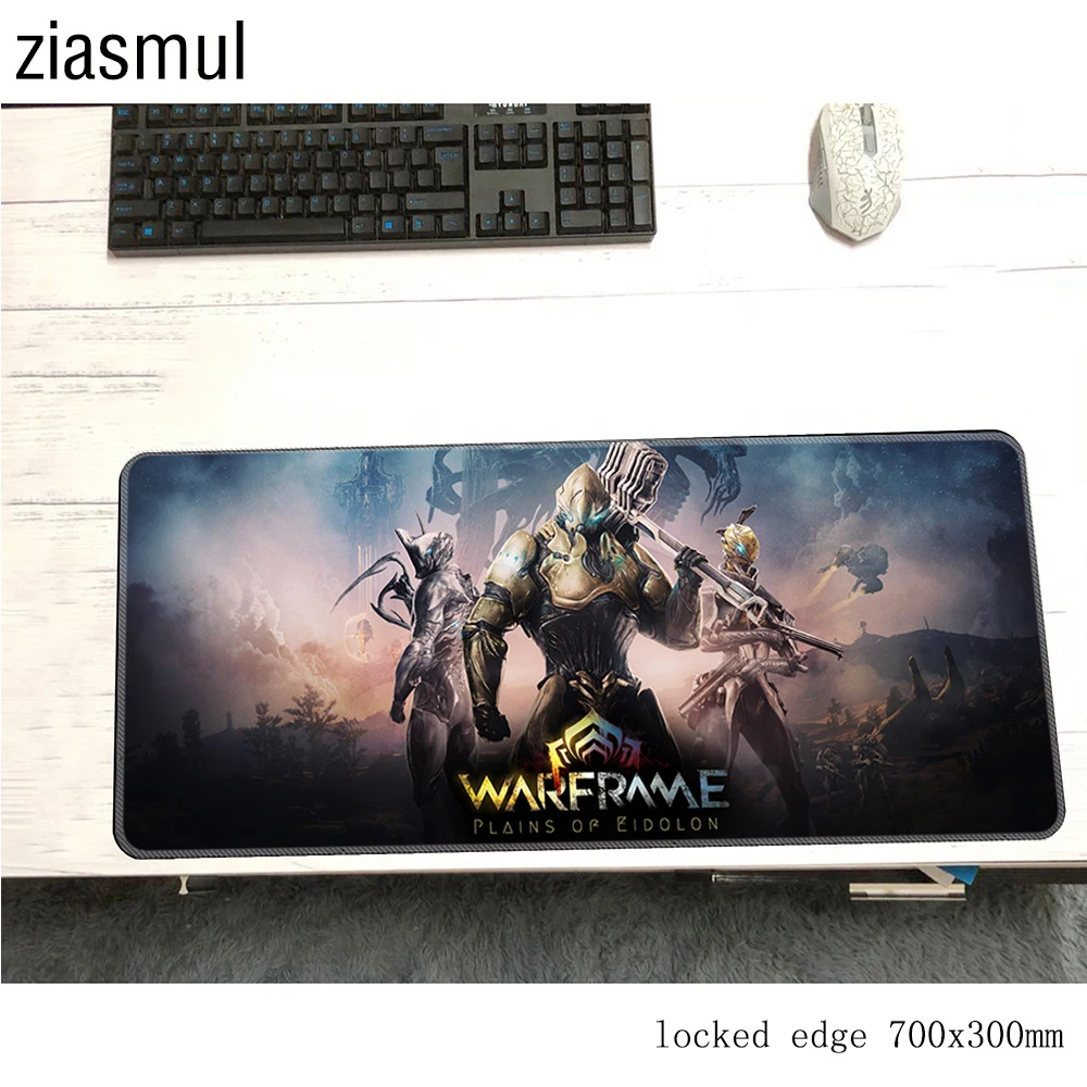 Коврик для мыши warframe 700x300x3 мм коврики Новое поступление компьютерный Коврик Для Мыши игровые аксессуары Аниме игровые коврики и чехлы игры pc gamer