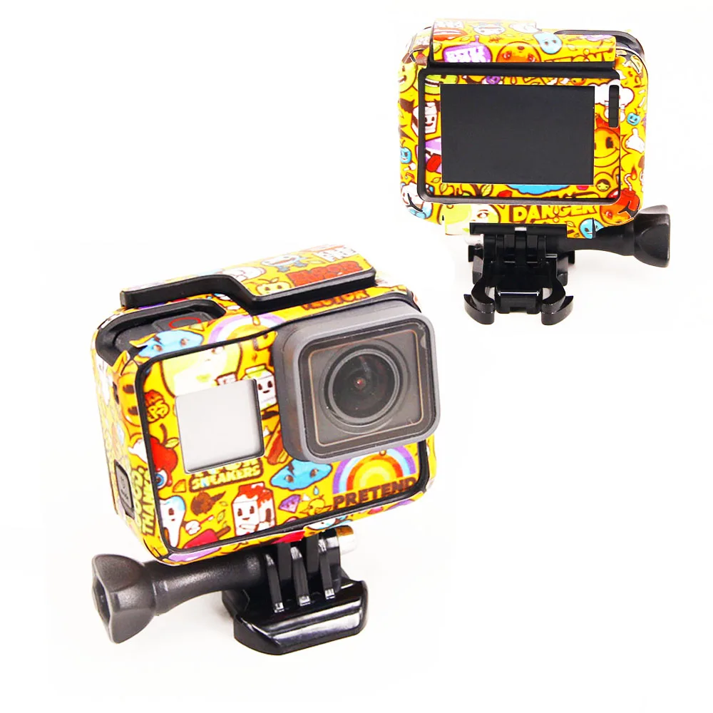 Аксессуары для камеры Go Pro Hero5/6/7 защитный чехол Gopro Hero 5 6 7 наклейки экшн камеры|for