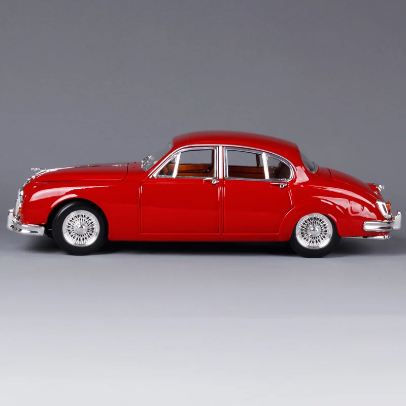 Bburago 1:18 1959 jaguar mark 2 red car diecast Классическая модель автомобиля авто старая версия для