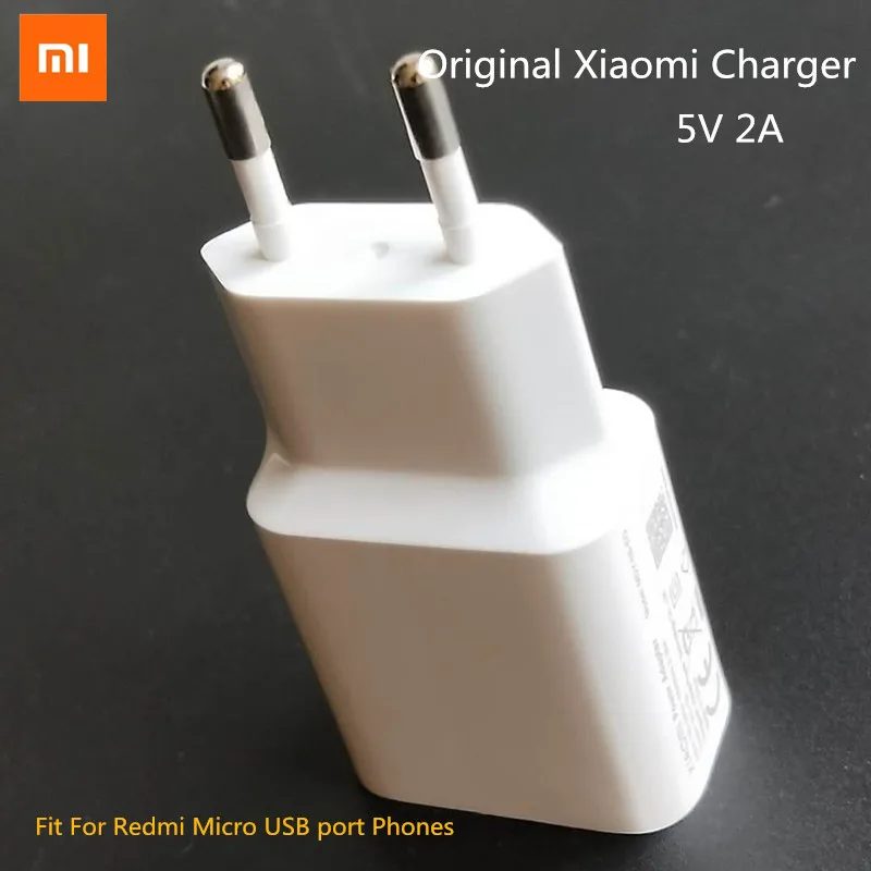 

Original XIAOMI Home Wall Charger 5V 2A Plug EU Adapter Micro USB Cable For Smartphone Redmi note 5 4 6 pro 5 plus 4X 6a 5a 4a
