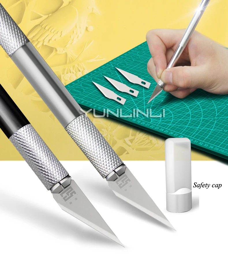 

Hand-cut Paper-cut Knives Student Set Engraved Paper Rubber Carving Knife Paper Carving Model Tool Pen Knife DKD