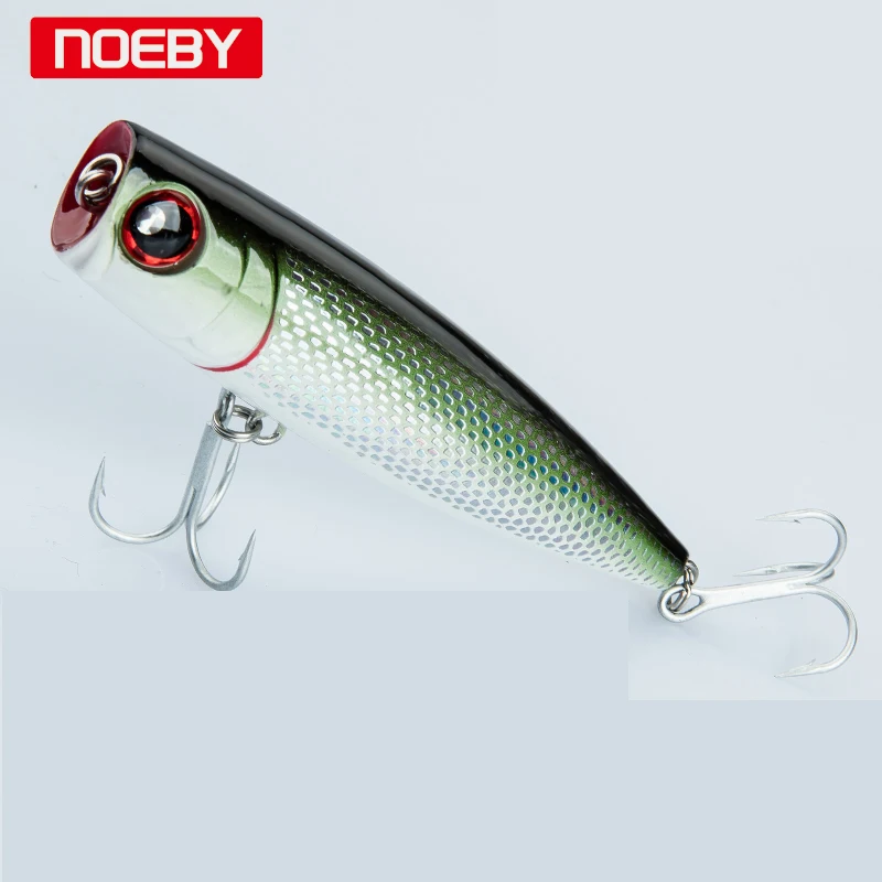 

Noeby 2pcs/Lot Popper Fishing Lure 105mm/24g Sea Fishing Tackle Hard Lure Bait Jig Japan Wobblers Lure Treble Hooks