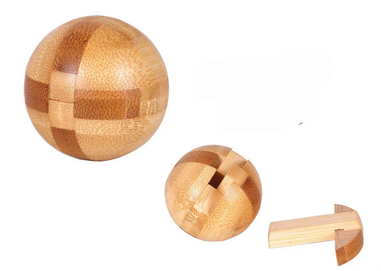 Новый дизайн IQ Brain Teaser Kong Ming Lock 3D деревянная Блокировка заусенцев Пазлы игра