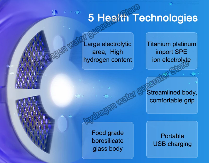 Электрический водородный чайник, водородный генератор воды, щелочной lonizer, здоровая энергия, чашка 2л