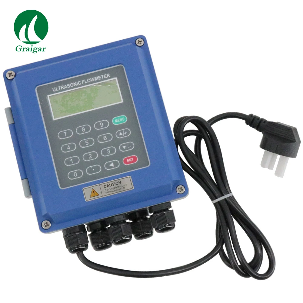 

Wall Mounted Digital Ultrasonic Water Flowmeter TUF-2000B with TM-1