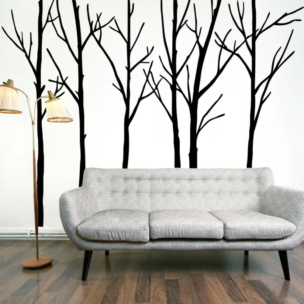 Big Trees Australia Forest Removable Wall Art Stickers PVC Wallpaper