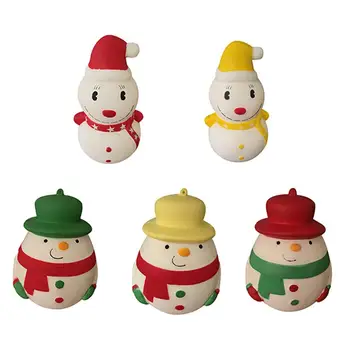 

Christmas Kawaii Soft Silicone Slow Rising Santa Claus Snowman Squeeze Anti-stress Toy Xmas Scented Exquisite Fun Kids Toy