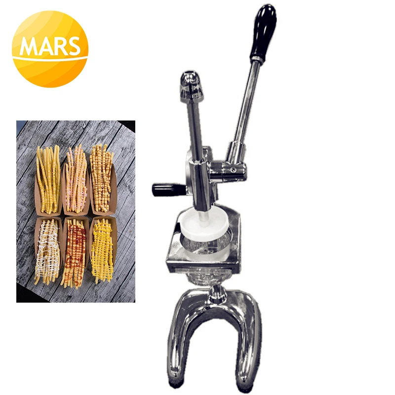 

Japanese 20cm 30cm Super Long Fries Chips Maker Dispenser Potatoes Fries Presser Machine Longest Potato Forming Machine