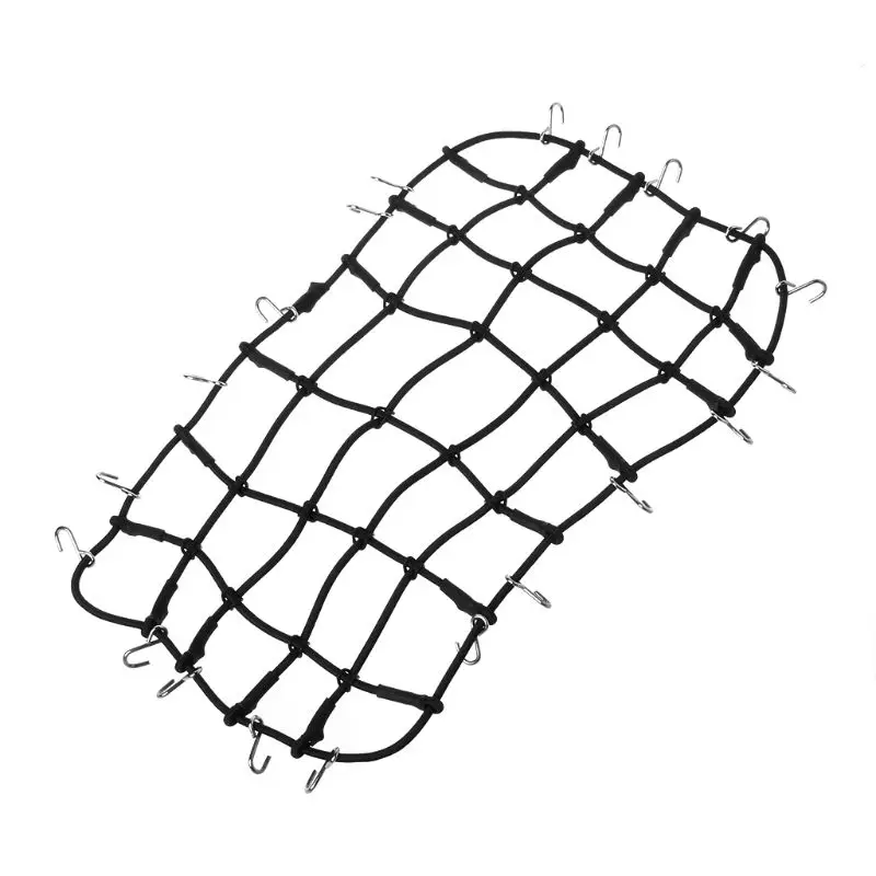 

Elastic Luggage Net Car Roof Rack Storage Net With Hooks Rubber Band for Axial SCX10 Net D90 RC4WD TRX-4 1:10 RC Car