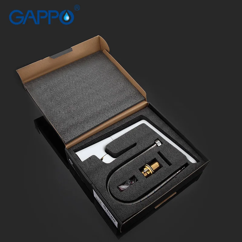 GAPPO Golden kitchen faucet water mixer tap torneira white kitchen sink faucet Brass water faucet tap 360 rotate kitchen taps GAPPO Golden kitchen faucet water mixer tap torneira white kitchen sink faucet Brass water faucet tap 360 rotate kitchen taps