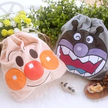 Крутые 1 шт. Anpanman baikinman Мультяшные Сумки на шнурке милые плюшевые сумки для хранения сумки для макияжа сумка для монет в комплекте Карманный Кошелек Новинка
