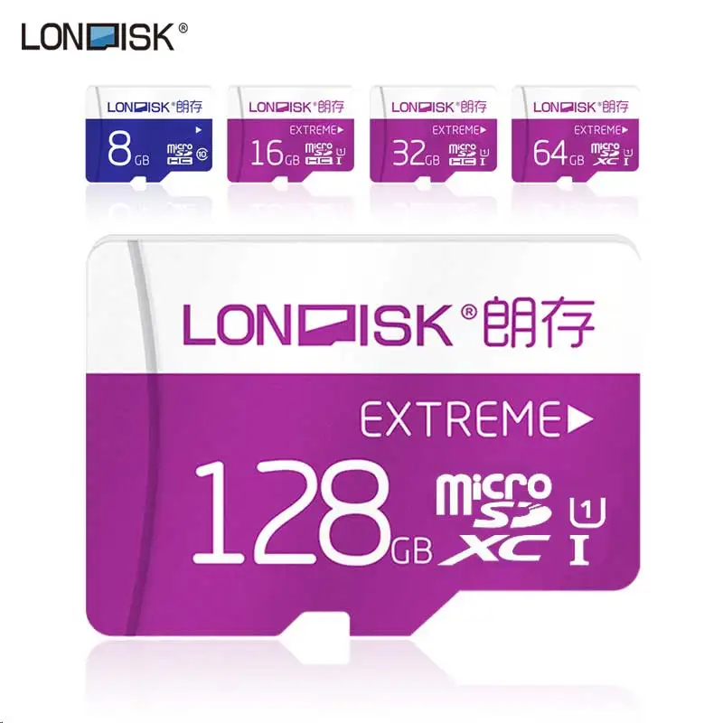 Londisk SD Card 32 ГБ 16 ГБ 64 ГБ 128 ГБ SDHC SDXC Карта Micro Sd Class10 Флэш-карта памяти TF Карта SD Карта Для Мобильного Телефона Pad Tablet