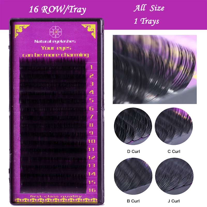 1 cases curl JBCD  High quality mink eyelash extension individual eyelashes natural eyelashes fake false eyelashes