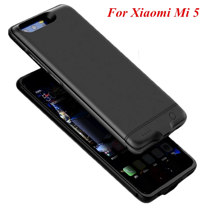 

6000 Mah Metal Frame Backup Battery Charger Case Cover Pack Power Case Bank For xiaomi 5 mi5 MI 5 Battery case