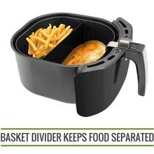 High Quality XL Air Fryer Cooking Divider Compatible with 9 inch Air Fryer Baskets Air Fryer Basket Divider Keeps Food Separated High Quality XL Air Fryer Cooking Divider Compatible with 9 inch Air Fryer Baskets Air Fryer Basket Divider Keeps Food Separated