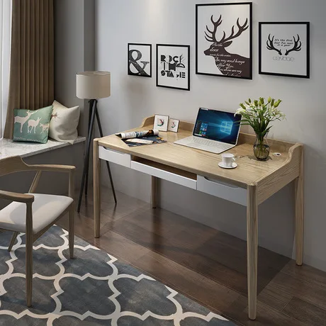 Компьютерный стол офисная мебель для дома твердый деревянный письменный стол для ноутбука soporte notebook ordenar cajones minimalist140* 50*82 см