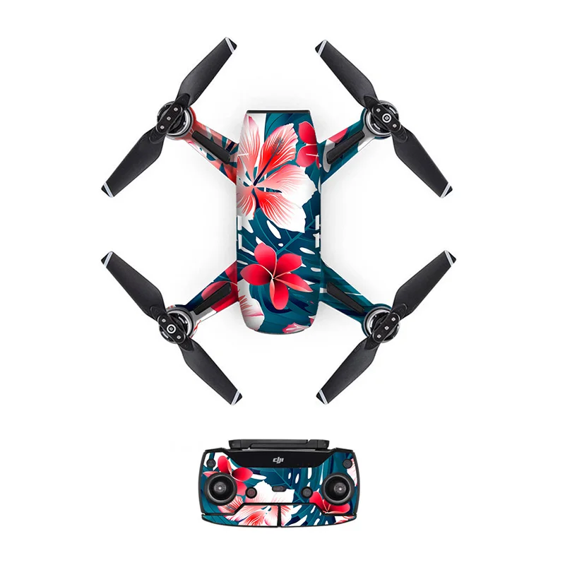 ПВХ Стикеры для DJI Spark Drone Средства ухода за кожей Пульты ДУ для игровых приставок три Батареи кожи наклейки Наклейки разноцветный доступны - Цвет: 101