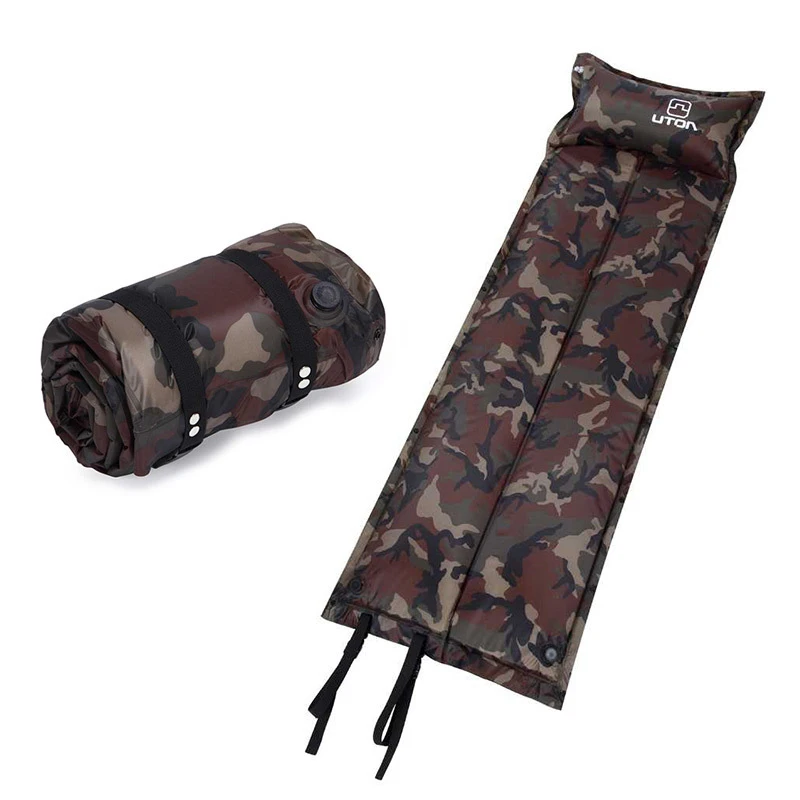 

AOTU Automatic Inflatable Mat Outdoor Tent Air Mattress Camping Mat with Pillow Camouflage Damp-proof Sleeping Pad for camping